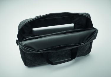 Logo trade promotional merchandise photo of: 15 inch RPET felt laptop bag