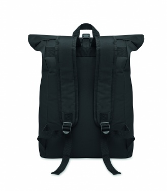Logo trade promotional giveaways image of: 600Dpolyester rolltop backpack