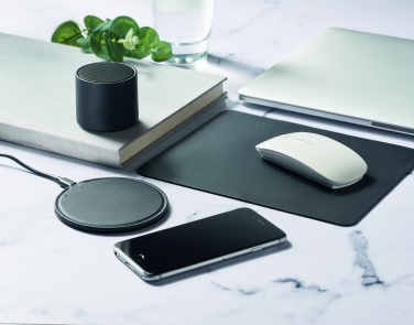 Logo trade business gifts image of: Recycled PU wireless speaker