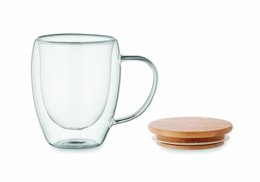 Logo trade corporate gifts image of: Double wall borosilicate mug