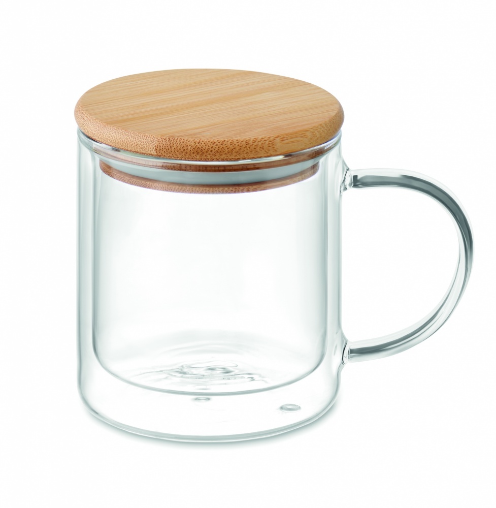Logo trade promotional product photo of: Double wall borosilicate mug