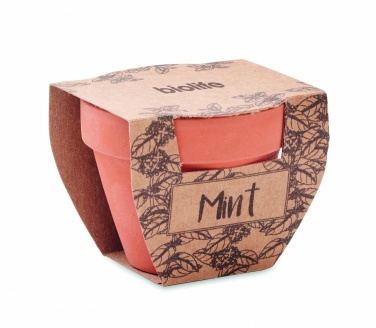 Logotrade promotional giveaway image of: Terracotta pot mint seeds