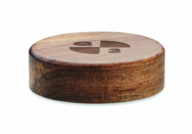 Logotrade promotional product picture of: Wireless charger in acacia 15W