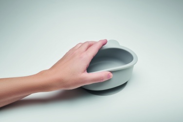 Logo trade business gifts image of: Silicone spoon, bowl baby set