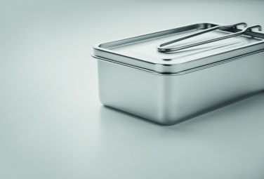 Logo trade advertising products image of: Stainless steel lunch box