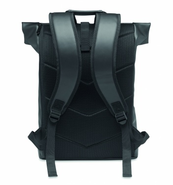 Logo trade business gift photo of: Laptop PU Rolltop backpack