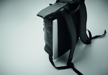Logotrade corporate gift image of: Laptop PU Rolltop backpack