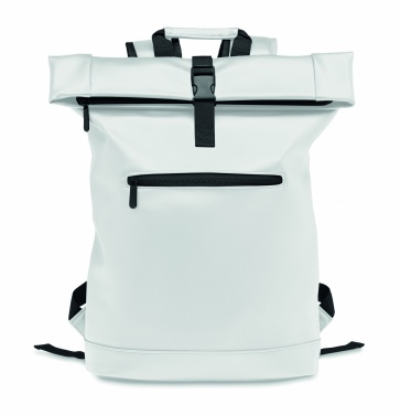 Logotrade corporate gift picture of: Laptop PU Rolltop backpack