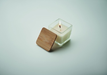 Logotrade promotional product picture of: Squared fragranced candle 50gr