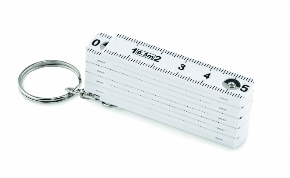 Logotrade promotional merchandise image of: Carpenters ruler key ring 50cm Kotka