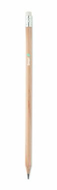 Logotrade corporate gift picture of: Natural pencil with eraser