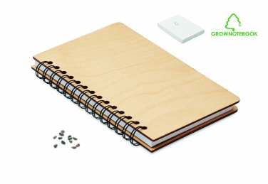 Logo trade advertising product photo of: A5 Birch tree GROWBOOK™