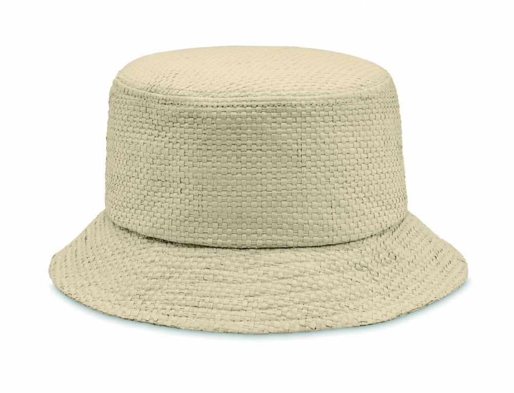 Logo trade promotional merchandise image of: 9aper straw bucket hat