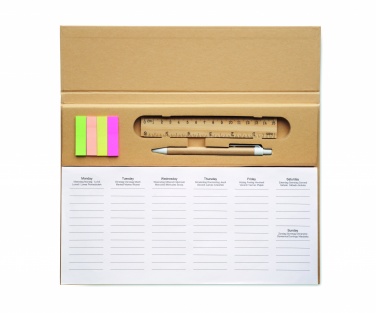 Logo trade promotional product photo of: Weekly desktop planner