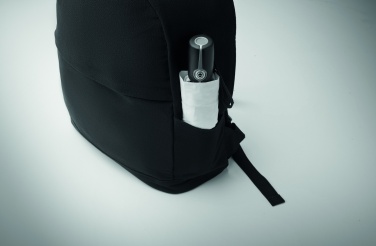 Logo trade advertising products picture of: A 15-inch laptop backpack made of recycled pre-consumer cotton and recycled polyester with customizable printing.