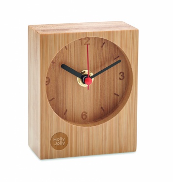 Logotrade promotional items photo of: Bamboo table clock