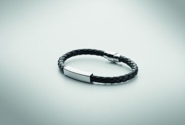 Logotrade promotional gift image of: Braided faux leather bracelet