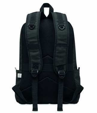 Logo trade promotional item photo of: A 15-inch laptop backpack made of recycled pre-consumer cotton with customizable printing