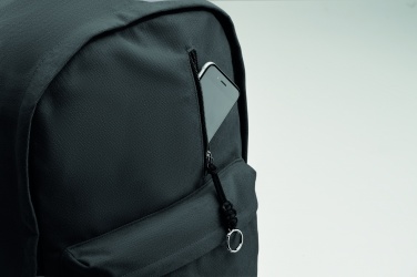 Logo trade corporate gifts image of: A 15-inch laptop backpack made of recycled pre-consumer cotton with customizable printing