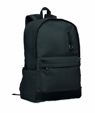Logotrade promotional giveaway picture of: A 15-inch laptop backpack made of recycled pre-consumer cotton with customizable printing