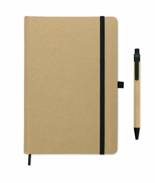 Logo trade promotional item photo of: Caratil A5 notebook in recycled carton