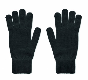 Logo trade advertising products picture of: Knitted gloves in RPET