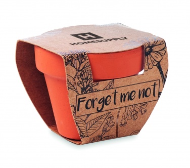 Logo trade promotional items picture of: Terracotta pot 'forget me not'