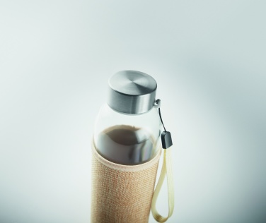 Logotrade promotional merchandise photo of: Glass bottle in pouch 500ml