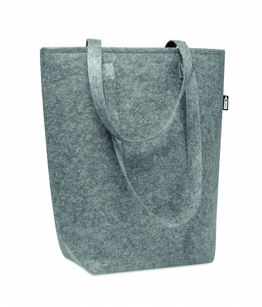 Logo trade business gifts image of: RPET felt shopping bag