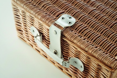 Logotrade corporate gift picture of: Wicker picnic basket 4 people