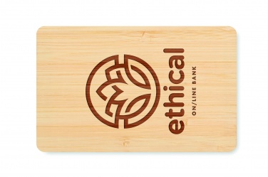 Logotrade promotional giveaway image of: RFID card in bamboo material