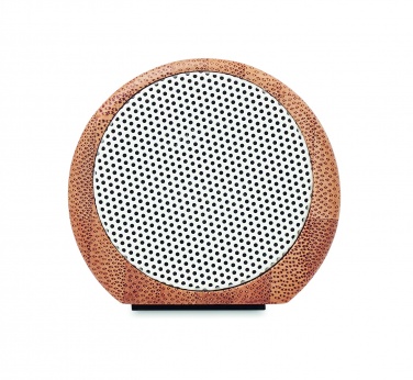Logo trade promotional gifts image of: Wireless bamboo speaker 2x5W