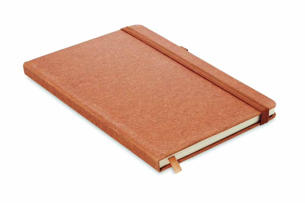 Logo trade corporate gift photo of: Recycled Leather A5 notebook
