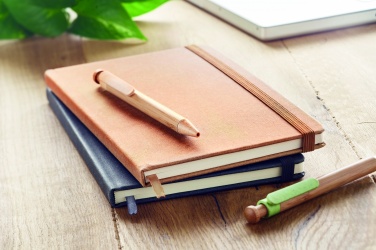 Logotrade promotional items photo of: Recycled Leather A5 notebook