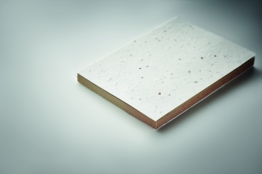 Logotrade promotional item image of: Grass/seed paper memo pad