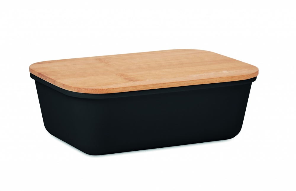 Logo trade advertising products image of: Lunch box with bamboo lid