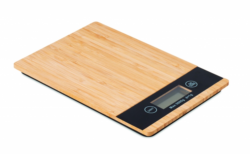 Logotrade promotional gift image of: Bamboo digital kitchen scales