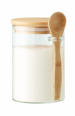 Logotrade business gifts photo of: Glass jar with spoon 600 ml