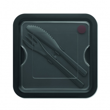 Logotrade promotional gift picture of: Lunch box with cutlery 600ml