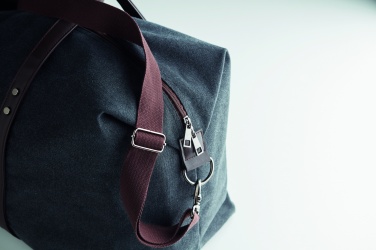 Logo trade promotional gift photo of: Weekend bag in canvas 450gr/m²
