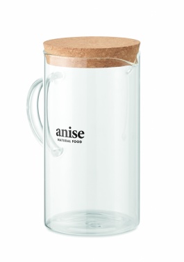 Logo trade promotional giveaway photo of: Borosilicate glass decanter 1L