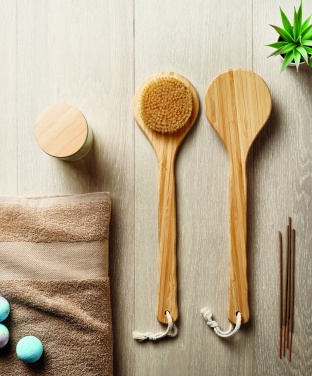 Logo trade promotional items picture of: Bamboo bath brush