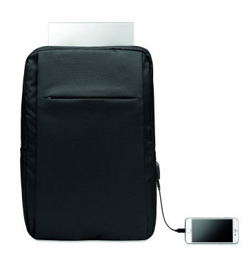 Logo trade promotional products picture of: Laptop backpack in 300D RPET