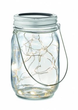 Logotrade corporate gift image of: Solar mason jar outdoor lamp