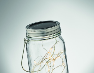 Logo trade promotional gift photo of: Solar mason jar outdoor lamp