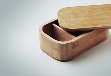 Logo trade promotional item photo of: Bamboo lunch box 1000ml LADEN LARGE