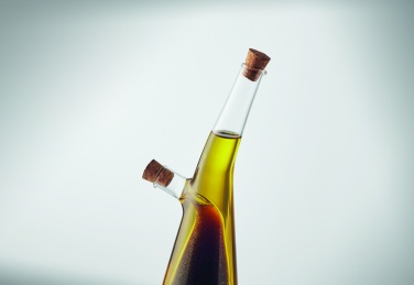 Logo trade promotional gifts image of: Glass oil and vinegar bottle