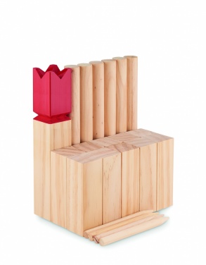 Logo trade promotional merchandise image of: Pinewood outdoor throwing game