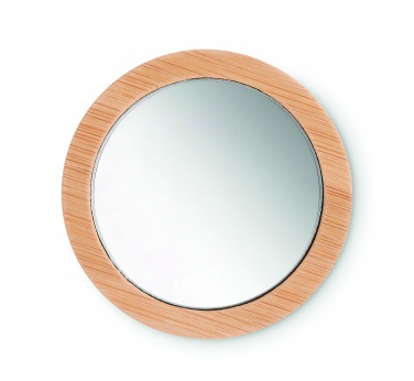 Logo trade promotional products picture of: Bamboo make-up mirror