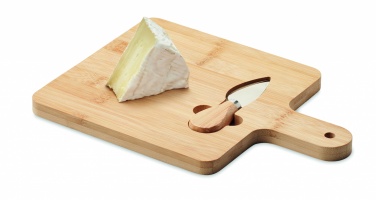 Logotrade advertising product image of: Cheese board set in bamboo Bremen